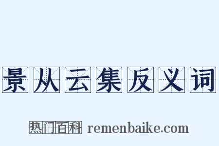 景从云集反义词是什么意思的图片